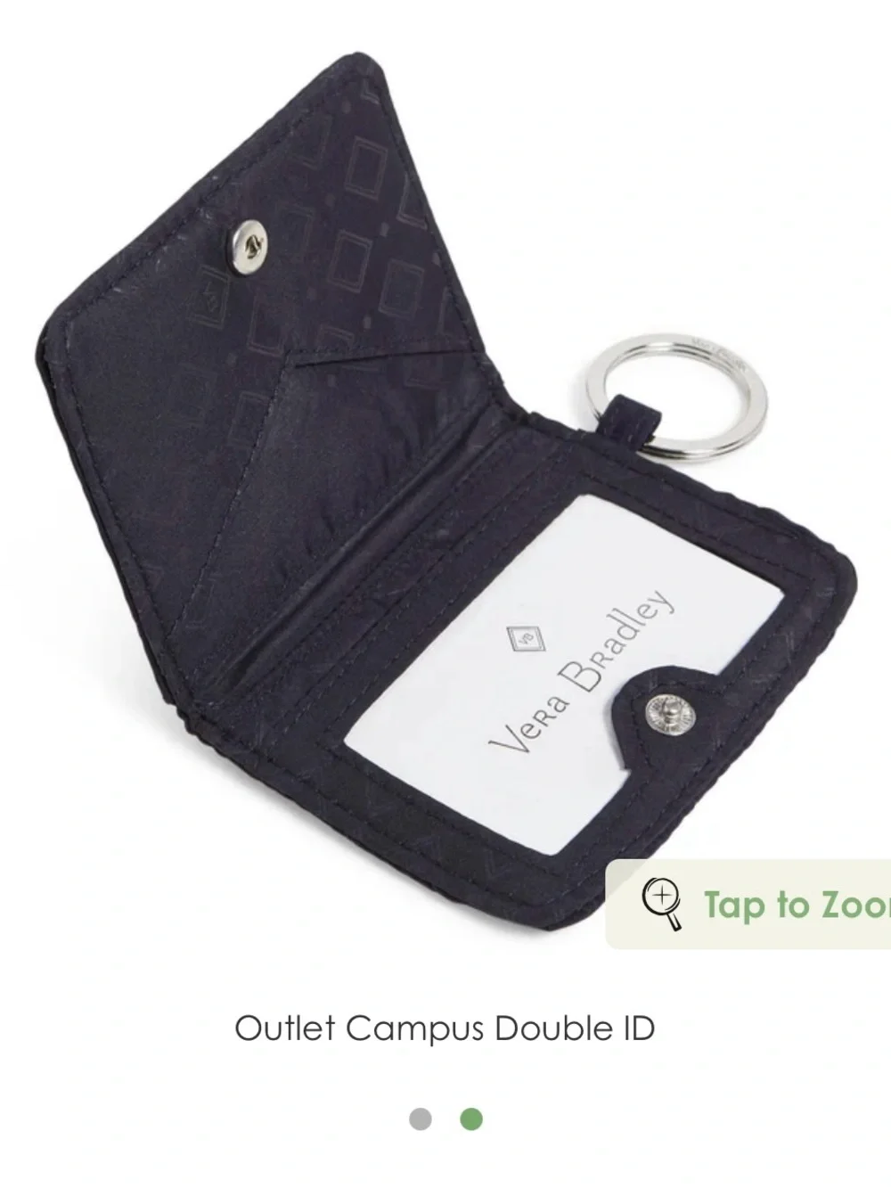 Vera Bradley Campus Double ID - Black